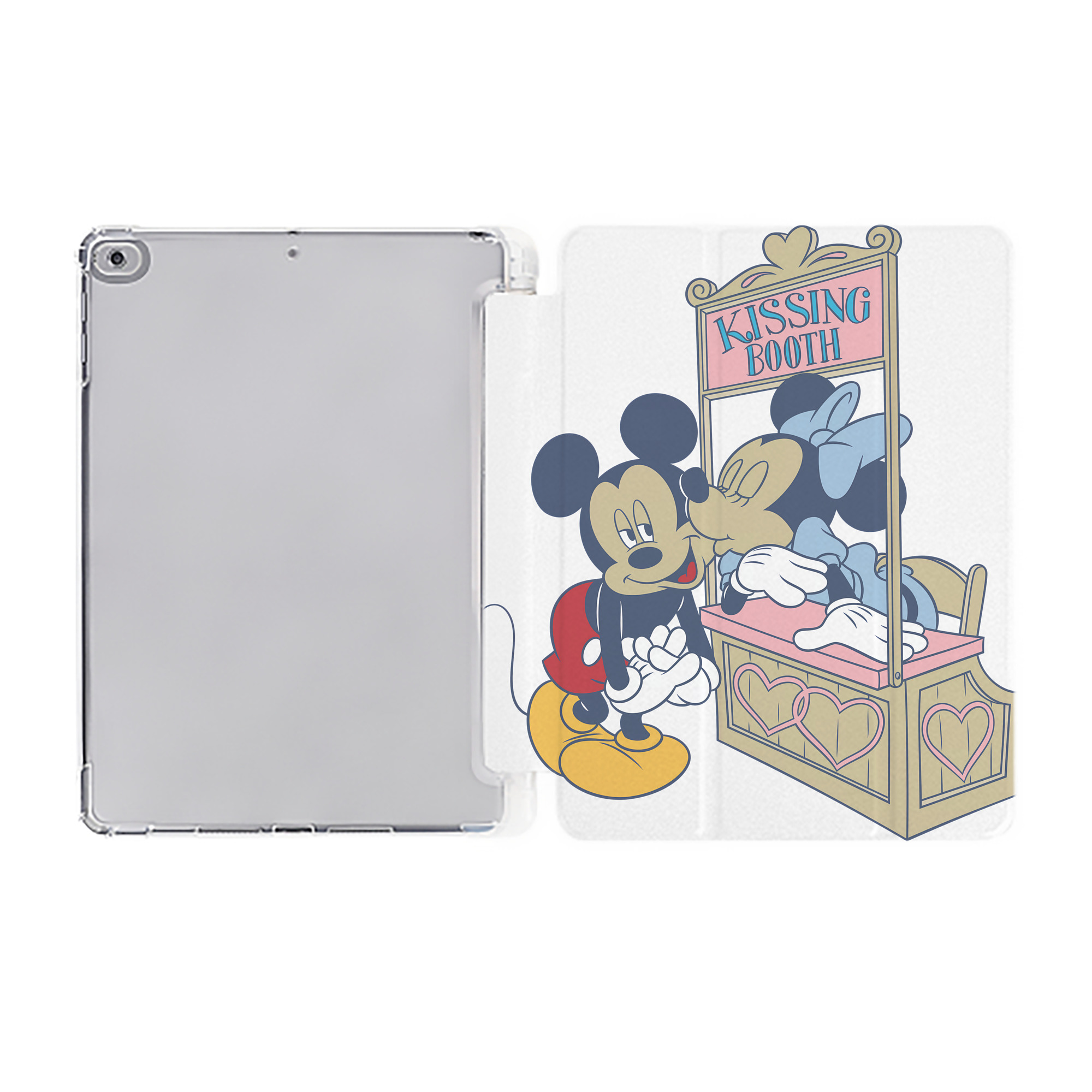 （画像用） ミッキーマウス Mickey Mouse IPad ケース ペン収納付き 三つ折りスタンド PUレザー×シリコン 対応機種9.5/10.5/10.9インチ
